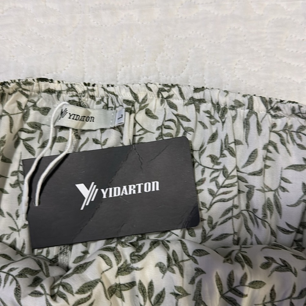NWT YIDARTON strapless, casual maxi dress.  Size L - Picture 4 of 6